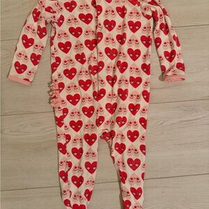 Magnetic me lookin’ so crazy love modal ruffle footie 12-18months